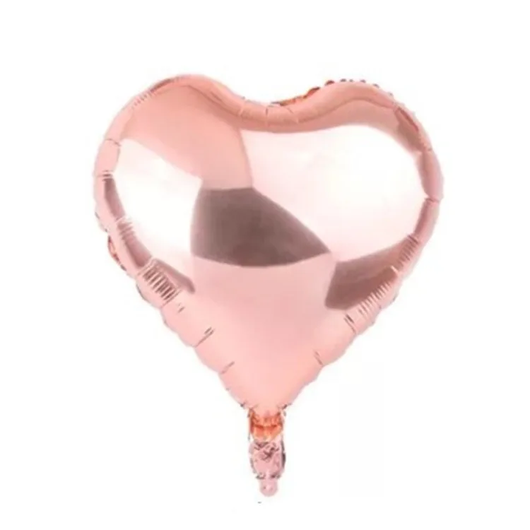 1 комплект 18 дюймов звезда розового золота сердце фольги Воздушные шары воздушный шарик для свадьбы гелий шарик для дня рождения вечерние украшения Дети балон - Цвет: 10pcs 18inch
