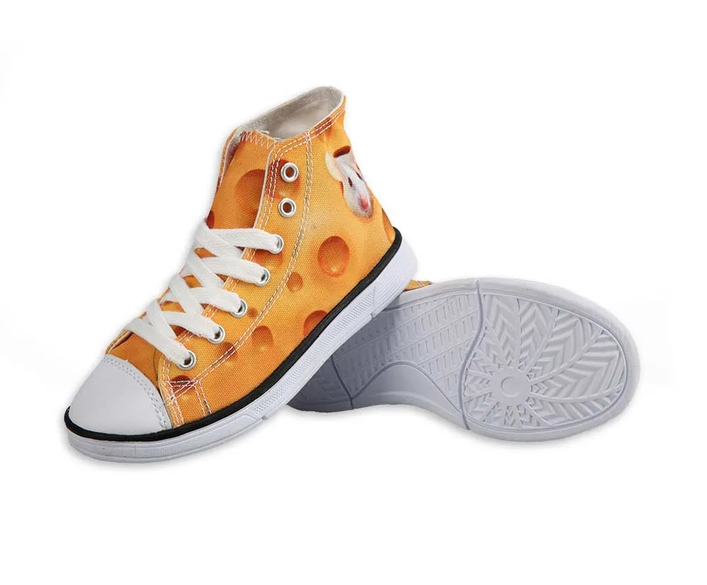 Кеды forudesigns для детей; прогулочная обувь для мальчиков и девочек; забавная спортивная обувь для фитнеса с принтом Бостонского терьера; высокие ботинки на плоской подошве