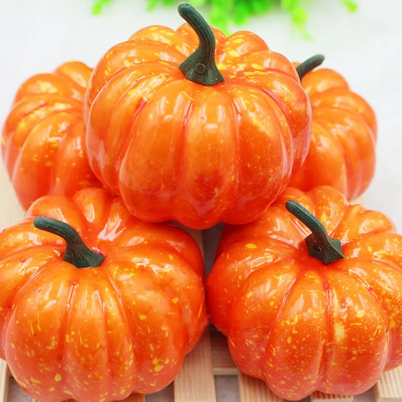 

Urijk Halloween Simulation Pumpkin Fruit Artificial Fake Vegetable Fruit Foam Model Fruit Dish House Kitchen Party Decorations