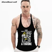 Бодибилдинг, мужские топы на бретелях с драконом, с принтом Вегета, для фитнеса, для мужчин, без рукавов, хлопковый жилет, тренировка, продольные рубашки, мужские Топы И Футболки