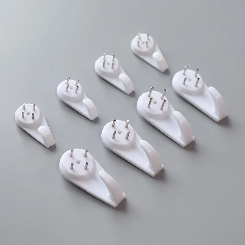4pcs Painting Photo Frame Hook, Invisible Seamless Nails Wall Hanger