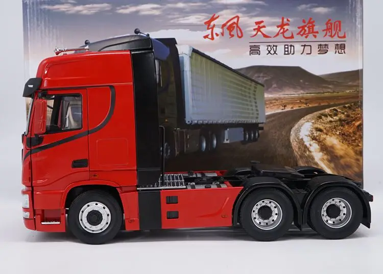 Сплав модель 1:24 Масштаб Dongfeng Tianlong H7 для трактора, прицепа, грузовика литья под давлением игрушечная модель для украшения коллекции