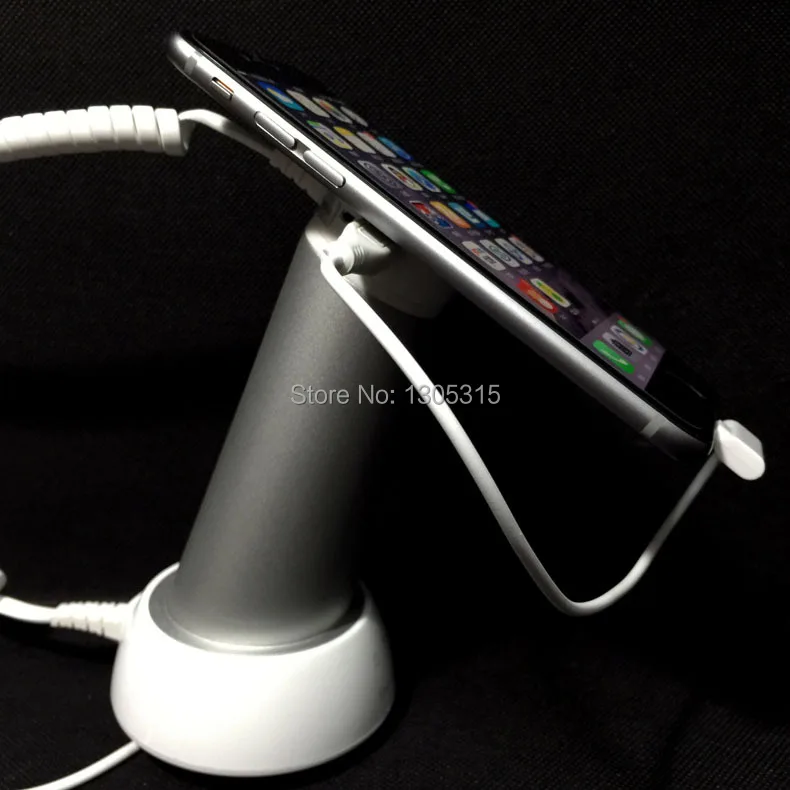 10xNew design Iphone security display stand samsumg alarm holder android cell phone anti-theft solution with alarm+fast shipping