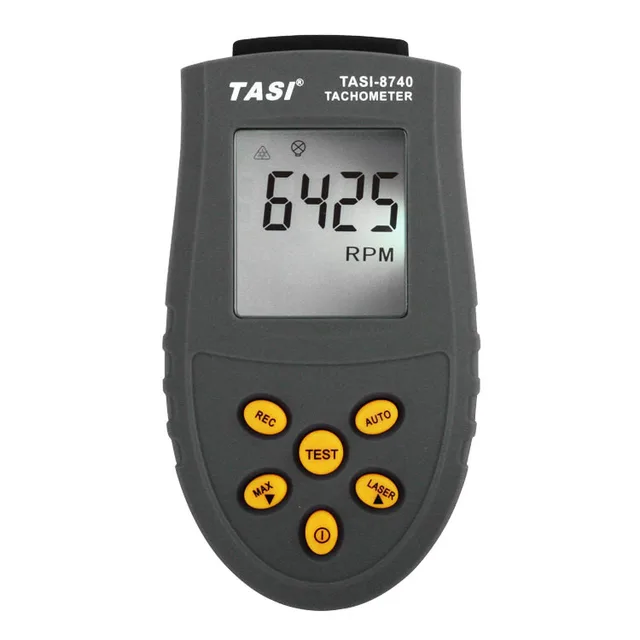 tasi 8740 non contact digital tachometer rpm meter 2 5 99 999rpm