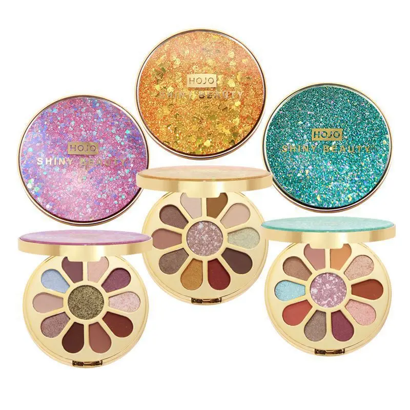 

Makeup Eye Shadow Plate Petal Round Streamer Girl 11-Color For Beginners Beauty Eyeshadow Disk