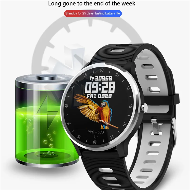 

TROZUM Smart Watch A9 IP67 Waterproof ECG PPG Heart Rate Blood Pressure Reminder Display Smartband Bracelet Fitness Wristband