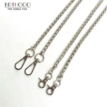 

BDTHOOO 120cm Metal Chain For Shoulder Bags Handbag Buckle Handle DIY Strap Accessories Bag Hardware Replacement Belt Iron Chain