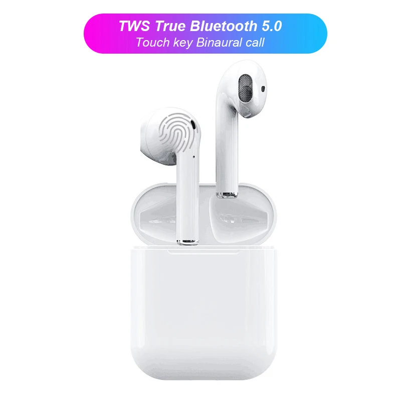 

i12 tws Bluetooth Earphone True Wireless earphones Touch control Earbuds Ear Pod With Charging case for iPhone Android phone
