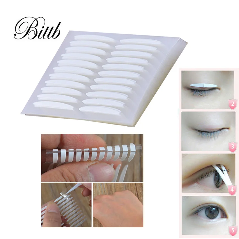 

Bittb 5Packs/lot Eye Invisible Double Sided Eyelid Tape Trial Makeup Sticker Eyes Beauty Tools Kit 3D Magic Eyelid Sticker