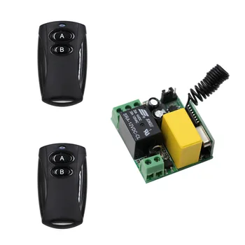 

Hot Sale AC 220V 10A 1 Channel RF Wireless Remote Control Switch Mini Receiver + A B Key Transmitter Smart Home 315Mhz