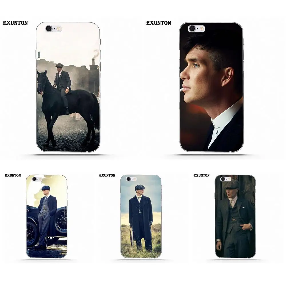 

Soft TPU Custom Design Tommy Shelby Peaky Blinders For Apple iPhone 4 4S 5 5C SE 6 6S 7 8 Plus X