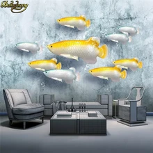 Beibehang 3d полы стереоскопические обои ТВ диван фон обои домашний Декор Фон тисненая рыба Настенные обои