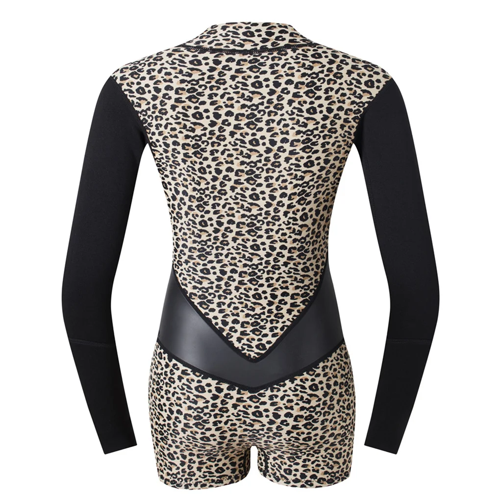 Neoprene 2mm Shorty | Long Sleeve Wetsuit for Men Women Surfing Snorkeling Scuba Diving Surfing Kayaking Equipment Accessories