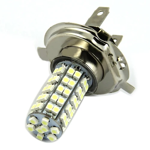 H4 3528 68-SMD светодиодный 6500K 310-Lumen Белый противотуманный светильник лампа головной светильник для автомобиля DC 12V