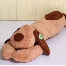 130 см Спящая собака плюшевая игрушка Лежащая собака коричневый в виде лежачей собаки Кукла длинная спальная Подушка w3868