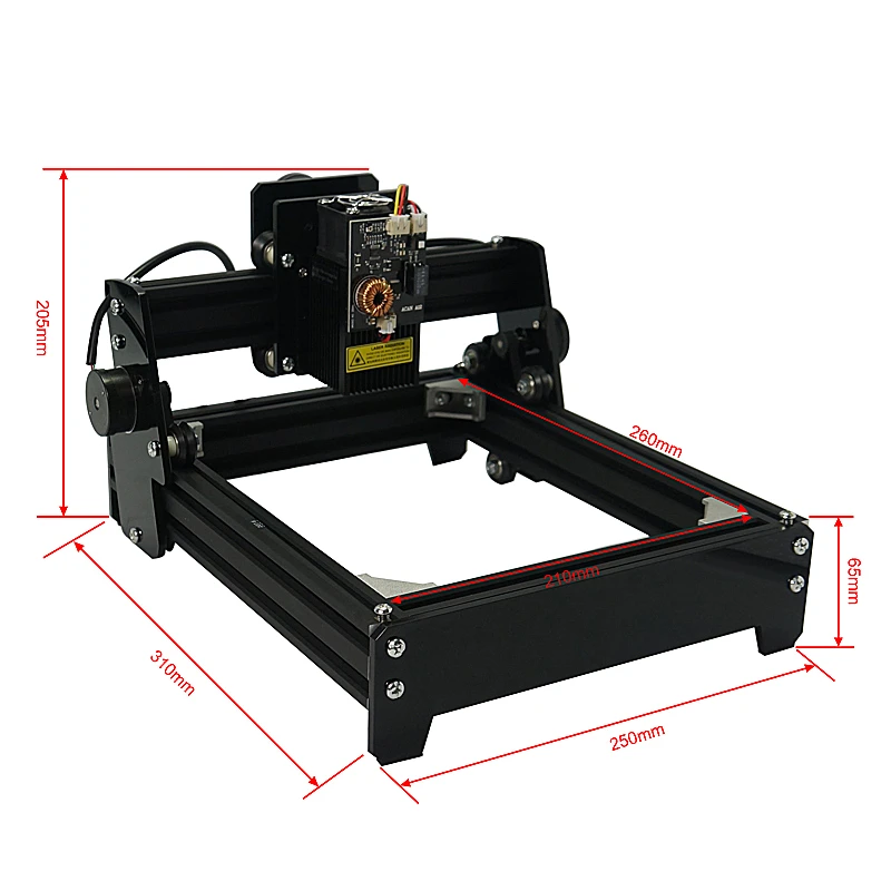 15 Вт металлический лазерный гравер cnc маркировка резьбы машина DIY настольный по дереву маршрутизатор принтер