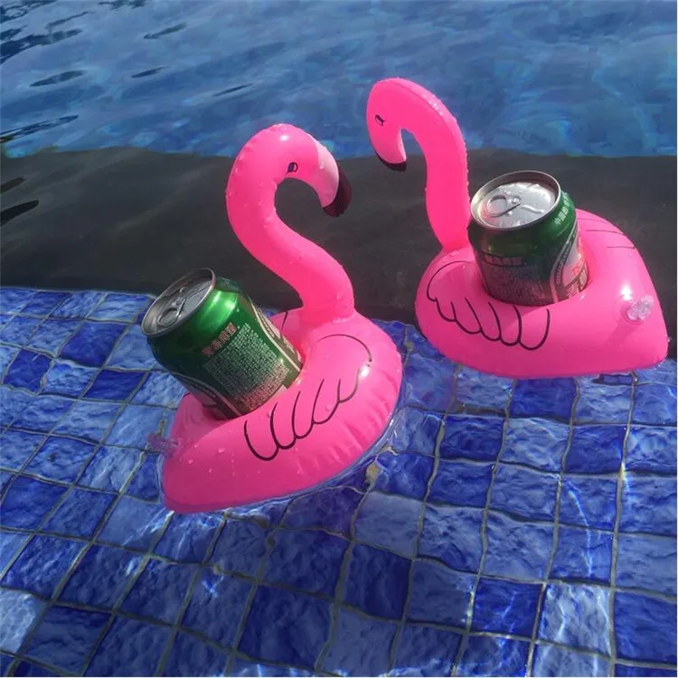 Mini Flamingo Inflatable Water Floating Cell Phone Drink
