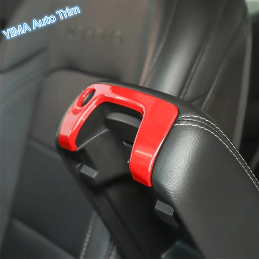 

Lapetus Car Styling Armrest Box Keyhole Lock Hole Cover Trim ABS Fit For Jeep Wrangler JL 2018 2019 Matte Red Carbon Fiber Look