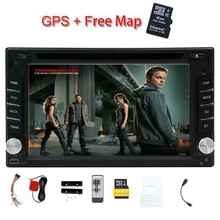 Eincar doble din en el tablero de 6,2 ”2 Din coche reproductor de dvd con navegación GPS 8 GB mapa radio del coche bluetooth Wince 6,0 car audio estéreo
