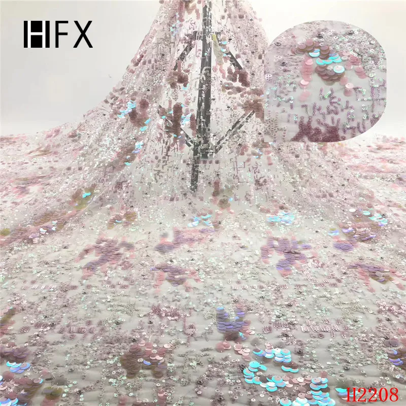 HFX Роскошные блёстки вышивка кружева ткань ручной работы DIY 3D Цветы одежда