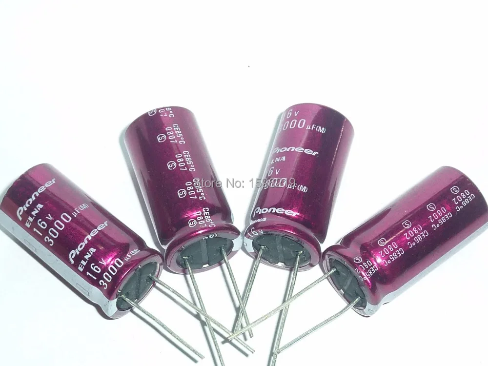 2 шт. 3000 мкФ 16 В ELNA Pioneer аудио конденсатор 16V3000uF 16x32 мм HiFi DIY | Электронные компоненты