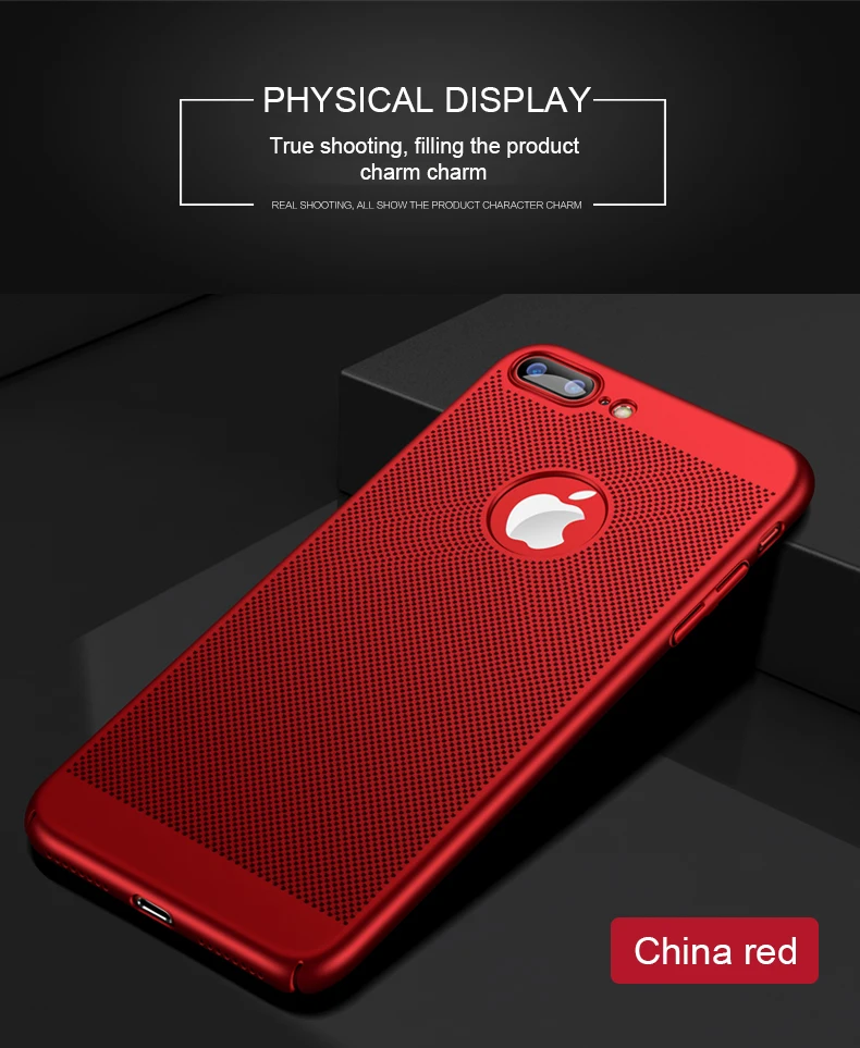 YOJOCK Breathing Phone Case for iPhone 7 8 Plus 6s 5s SE Shockproof PC Back Covers Shell Protective Housing for iPhone 6s Plus 11