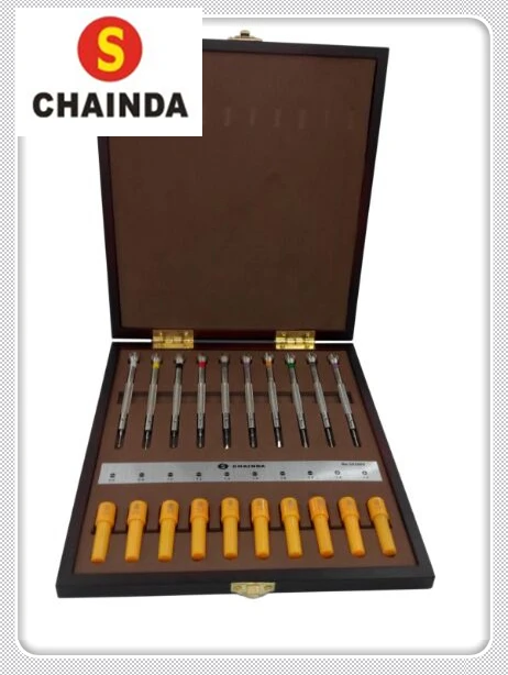 Free Shipping 1 Set Quality 10pcs Chainda Watch Screwdriver Set in Wooden Box for Watch Repairers and Watch Hobbyists Free Shipping 1 Set Quality 10pcs Chainda Watch Screwdriver Set in Wooden Box for Watch Repairers and Watch Hobbyists