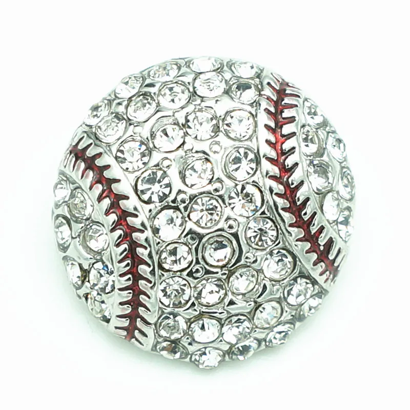 

Модные красивые круглые стразы в виде бейсбола 20 мм, металлические кнопки для рукоделия, 18 мм, оптовая продажа ювелирных изделий KZ1506