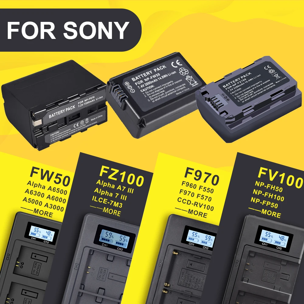 NP-FW50 NP-FZ100 970 NP-FV100 ЖК-дисплей двойное зарядное устройство с USB ЖК-экран умное для