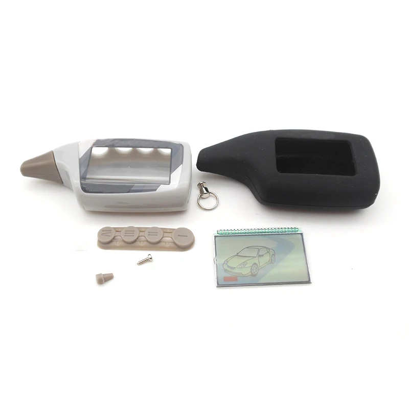 

M5 case keychain + LCD display + Silicone Case for scher-khan magicar 5 Lcd remote controller auto alarm