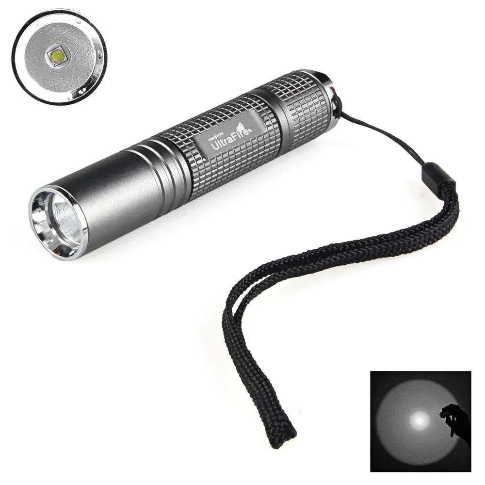 

UltraFire Mini LED Tactical Switch Flashlight Torch luz Rechargeable Lanterna Glare Flashlight (14500 battery not included)