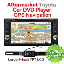 Car Navigation 7inch 1G 16G for Toyota Corolla Camry Celica,Corolla, Echo,FJ Cruiser,Hiace,Hilux with DVD GPS Rearview camera