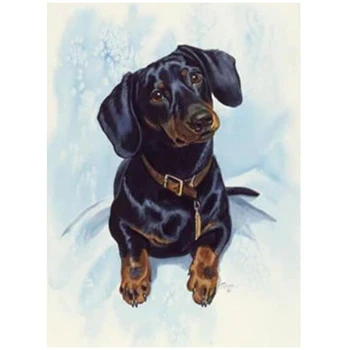 

Diy 5d diamond painting Dog Dachshund Diamond embroidery diamond mosaic full square round picture of rhinestones JS5086