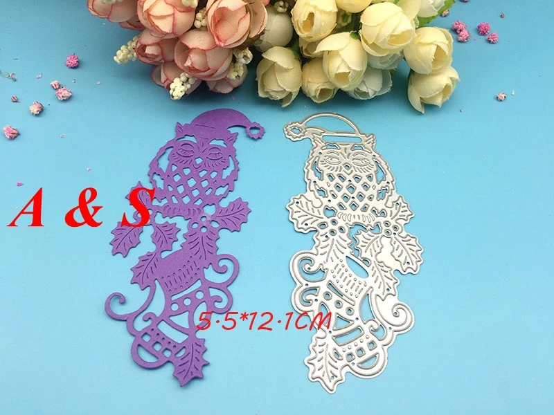  Y413 METAL CUTTING DIES Christmas Leaf Owl Scrapbook card invitation paper craft party decor emboss - 32852988461