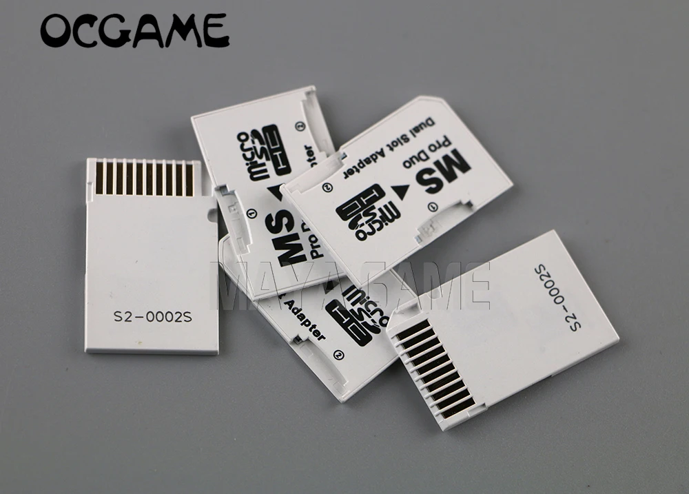 OCGAME 50 шт./лот Micro SD TF для карт памяти MS Pro Duo PSP 1000 2000 3000 двойной 2 слота адаптер