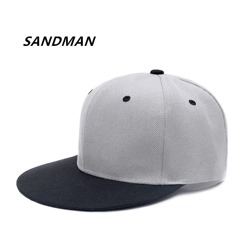 

SANDMAN Adult Unisex Casual Solid Adjustable Baseball Caps Snapback Hats For Women Men Hip Hop Hat Sun Cap Bone Gorras