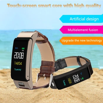 

Touch screen smart wristband bluetooth headset bluetooth answer call smart band message reminder smart bracelet pk xiomi