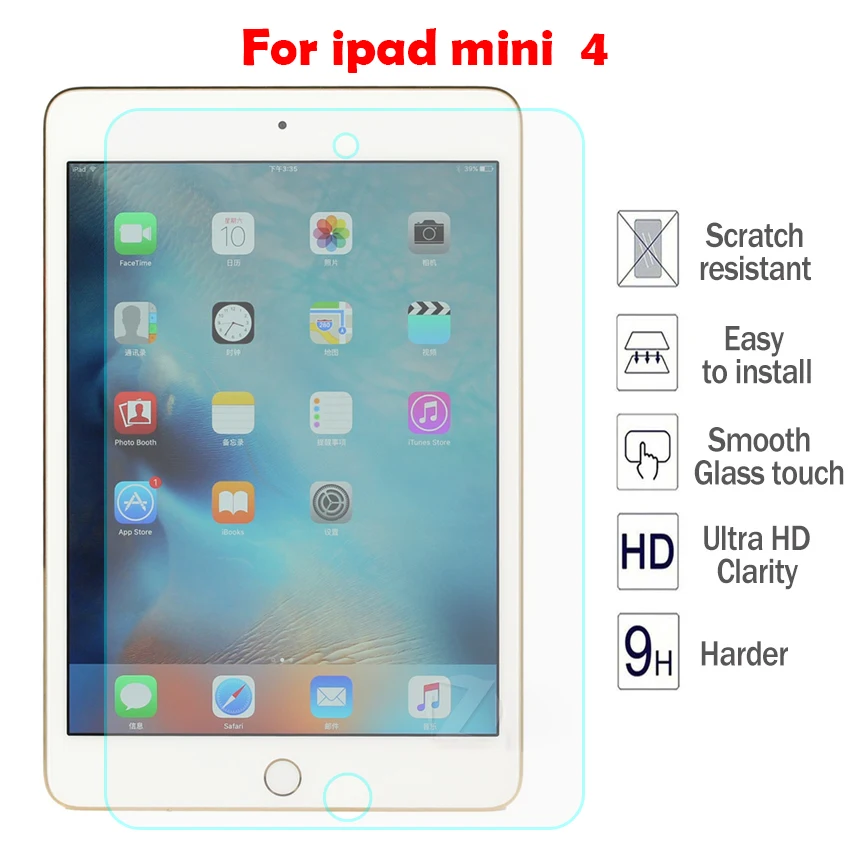 2 шт. закаленное стекло для Apple iPad mini 5 Защита экрана 7 9 дюйма Высшее качество 9H 2.5D