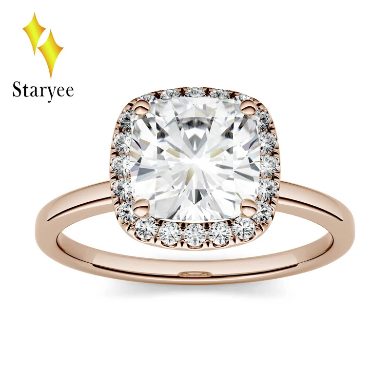 Certified 1.3CT VS DEF COLVARD COLVARD Moissanite Halo Engagement Ring For Women Jewerly 14K Solid White Gold Diamond Ring