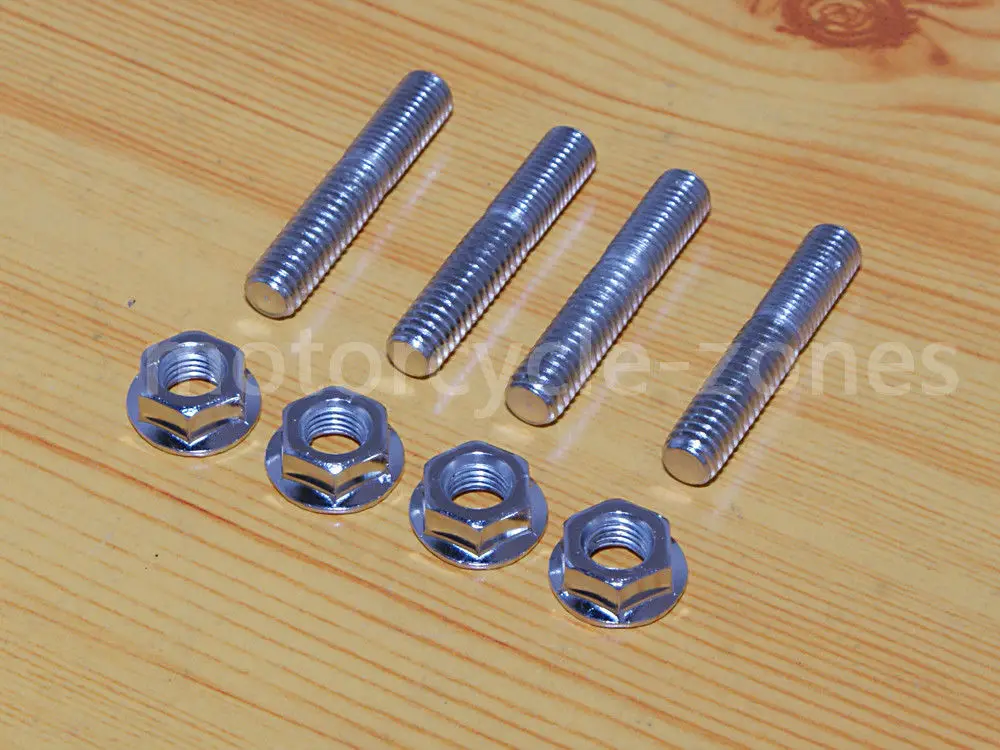 

Motorcycle Exhaust Studs Nuts Kits Scooter for Harley Sportster Road Glide Touring XL 1200 883