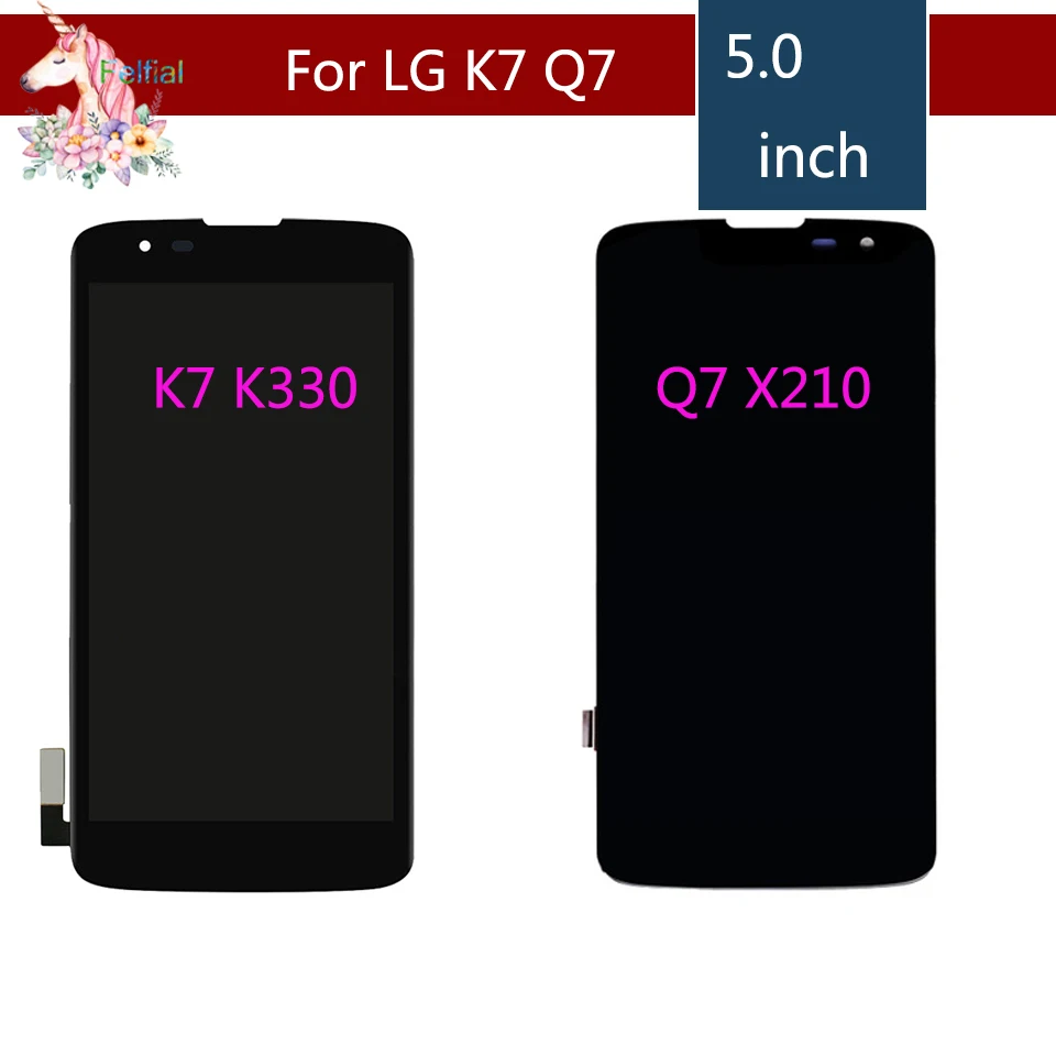 

5.0'' Full LCD DIsplay + Touch Screen Digitizer Assembly For LG K7 K330 MS330 AS330 K332 / Q7 X210 x210ds X210g X210MB