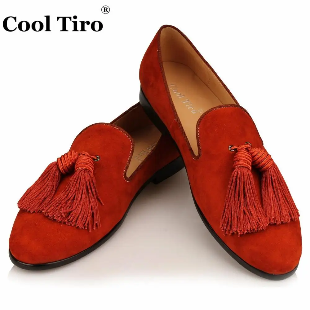 Tassel Men Loafers Suede SLIPPERS Flat (5)