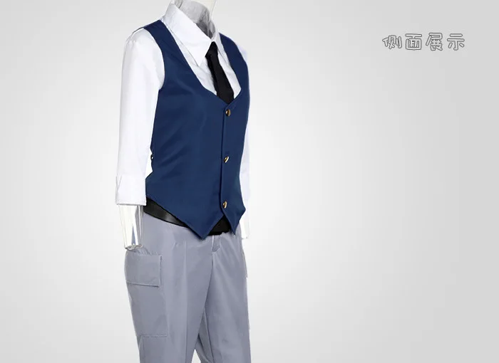Костюмы для косплея ансацу киушитсу шиота Нагиса, одежда унисекс, Униформа(жилет+ рубашка+ галстук+ штаны