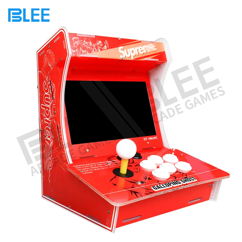 Supre-Fighting bartop аркадная мини-аркадная машина 10,1 дюймов экран Встроенный в коробке 6 1388 игр 1 игрок подключи и играй