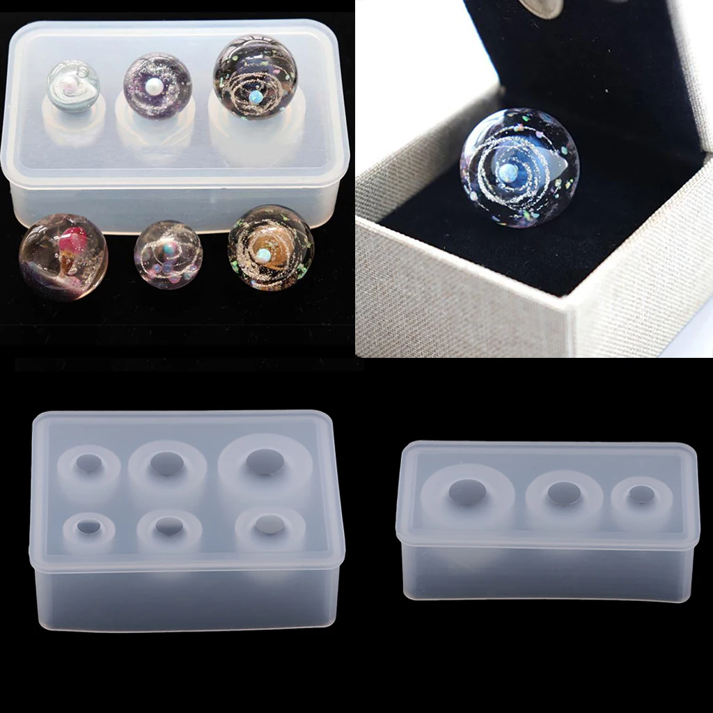 Transparent Silicone Mould Resin Decorative Craft DIY Universe Balls Epoxy Resin Molds for Jewelry Making Mold DIY Tools