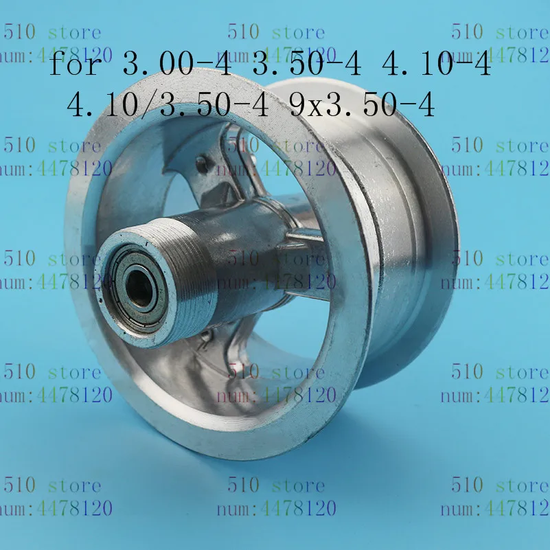 4 дюймовые колеса для скутера алюминиевый подшипник ступицы колеса для 3,00-4 3,50-4 4,10-4 4,10/3,50-4 9x3. В переменного тока, 50-4 шины, шины для мини-Quad Dirt Bike ATV багги