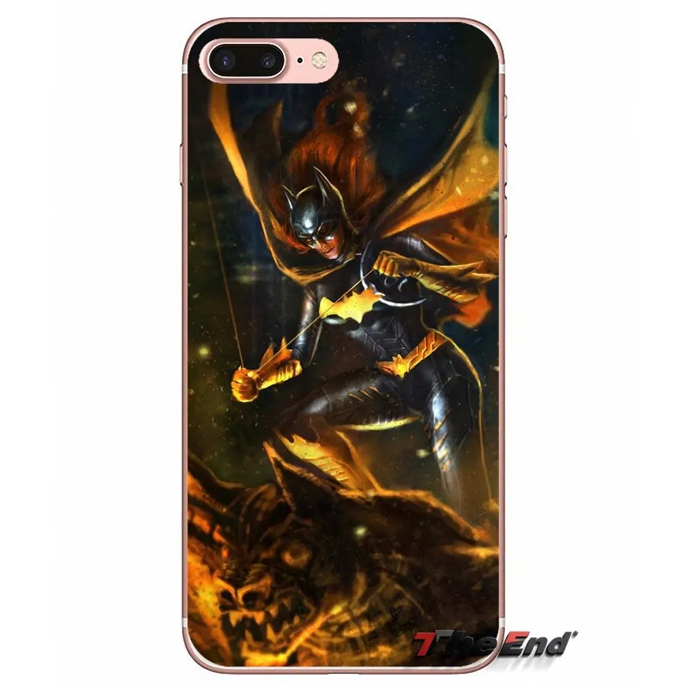 Мягкий чехол для мобильного телефона Catwoman Batgirl с Бэтменом Apple iPhone X 4 4S 5 5S SE 5C 6 6S 7 8