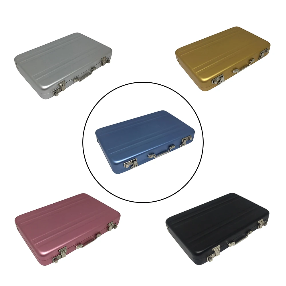 Buy Metal Card Storage Boxes Mini Briefcase Suitcase