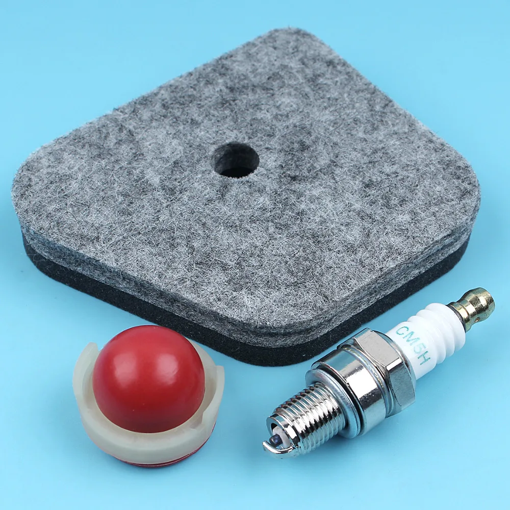 Air Filter Candle Primer Bulb Kit For Stihl FS90R FC90 FC100 FC110 FC95 FR130 FS100ARX FS310