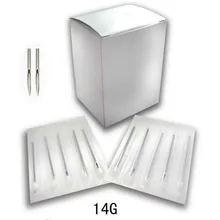 En gros 100 шт 14 г пирсинг Aiguilles пирсинг для тела Aiguilles Assorties Tailles Aiguilles De Tatouage D'approvi